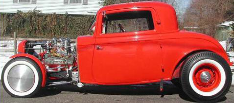 1932 Ford 3 window coupe - Steel body, original 1950's Hot Rod condition
