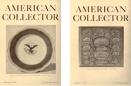 January and February 1943 editions of American Collector Magazine