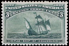 3¢ Flagship of Columbus