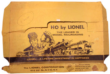 Lionel's box art for its HO scale sets from 1959. Lionel's box art for its HO scale sets from 1959.