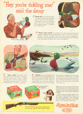 1940s Vintage Wooden Duck Decoy Ad 1940s Vintage Wooden Duck Decoy Ad