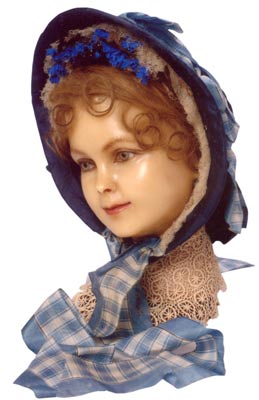 Civil War-era spoon bonnets took their name from the hat's open, oval shape.