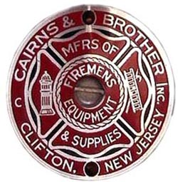 Cairns collectors look for an intact badge inside the helmet.