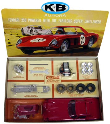 K&B's Ferrari 250 kit came with the company's powerful Super Challenger sidewinder motor.