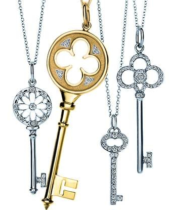 These fine-jewelry pendants from Tiffany's obviously don't have corresponding locks. 