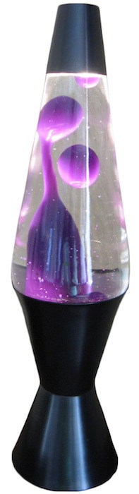 Brighten that boring conference room with this amazing purple lava lamp.