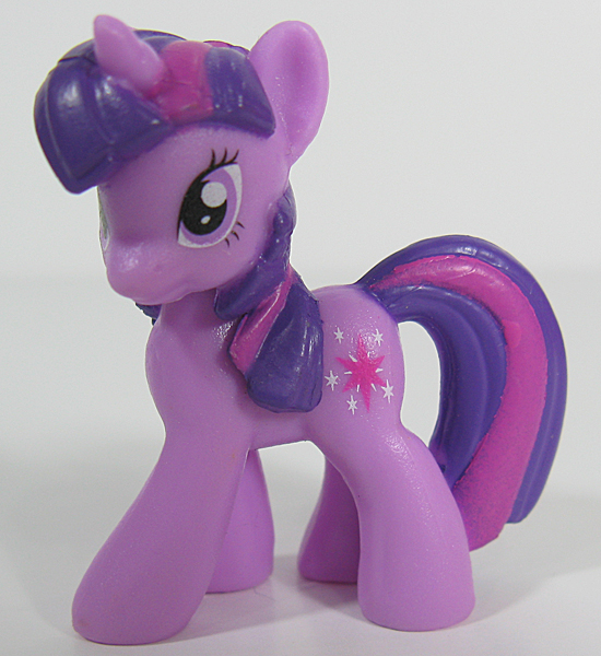 This smaller Blind Bag version of Twilight Sparkle is more appealing to bronies: She looks more like the cartoon character, and you don't have to comb her hair.