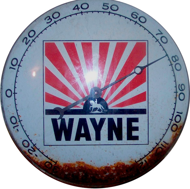 Waynethermom Robert's very first pick, a Wayne Feeds thermometer found in his late grandfather's garage.