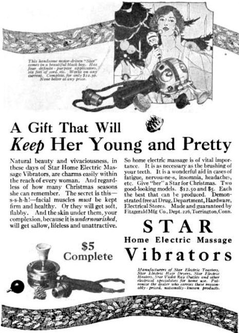 beautyvibrator An ad for the Star Vibrator from a 1921 issue of "Hearst's International."
