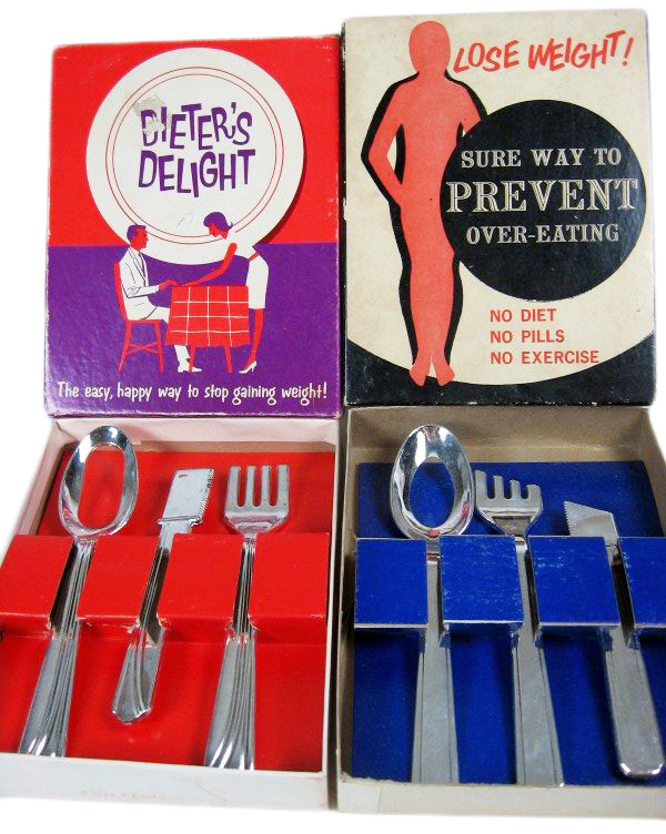Diet During the '50s, gag boxes about dieting were often geared toward women.