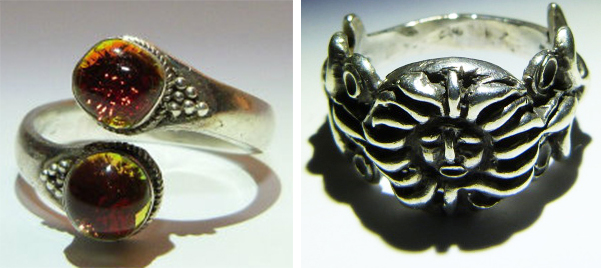 The maker of these "demon rings" claims to be a practitioner of black magic who has imbued them with spirits known as "djinns," or genies.