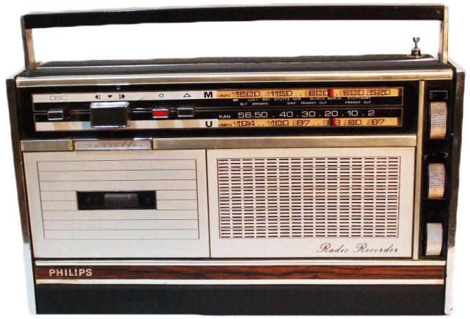 The Philips "Radio Recorder" from 1969 is thought of as the world's first boombox.
