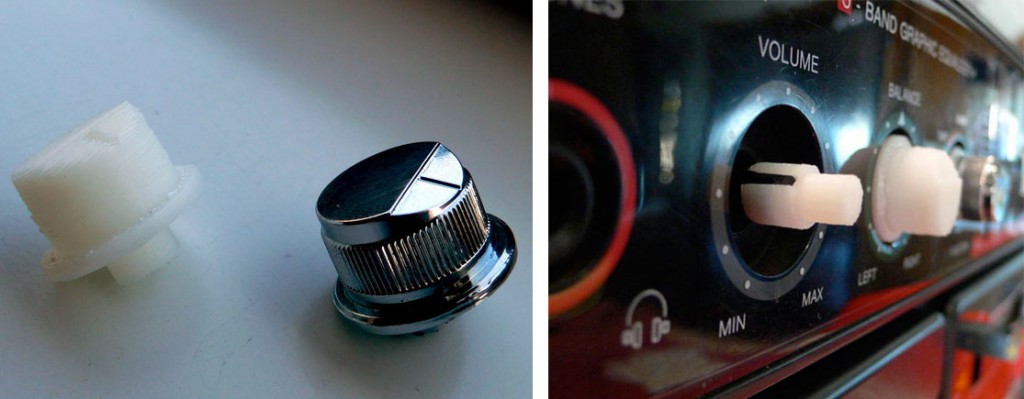 Lightwood has used his 3-D printer to create replacements for knobs and other internal parts.