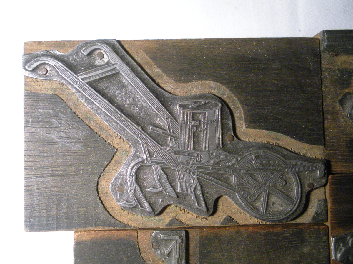 B.F. AVERY & SONS Farm Implement PRINTER BLOCKS - Tractors