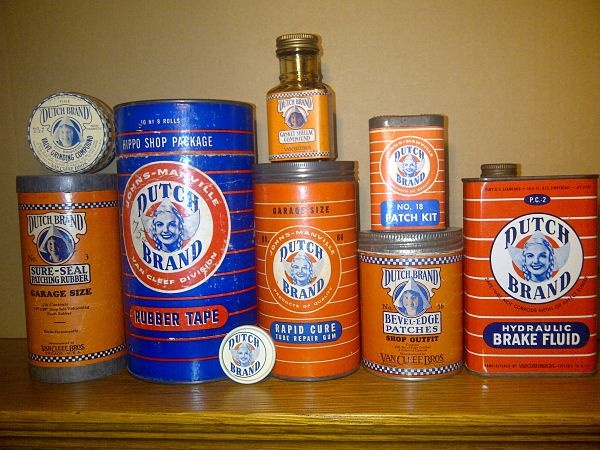 My collection of Dutch Brand tyre repair kits