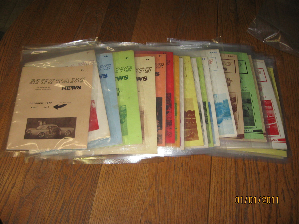 Vintage Mustang Magazines and Literature