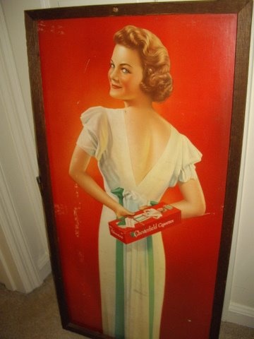 Vintage Chesterfield Cigarettes Ad 