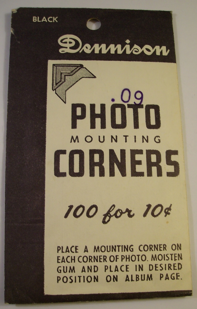 1930's Gummed Photo Corners for Pictures - Photographs
