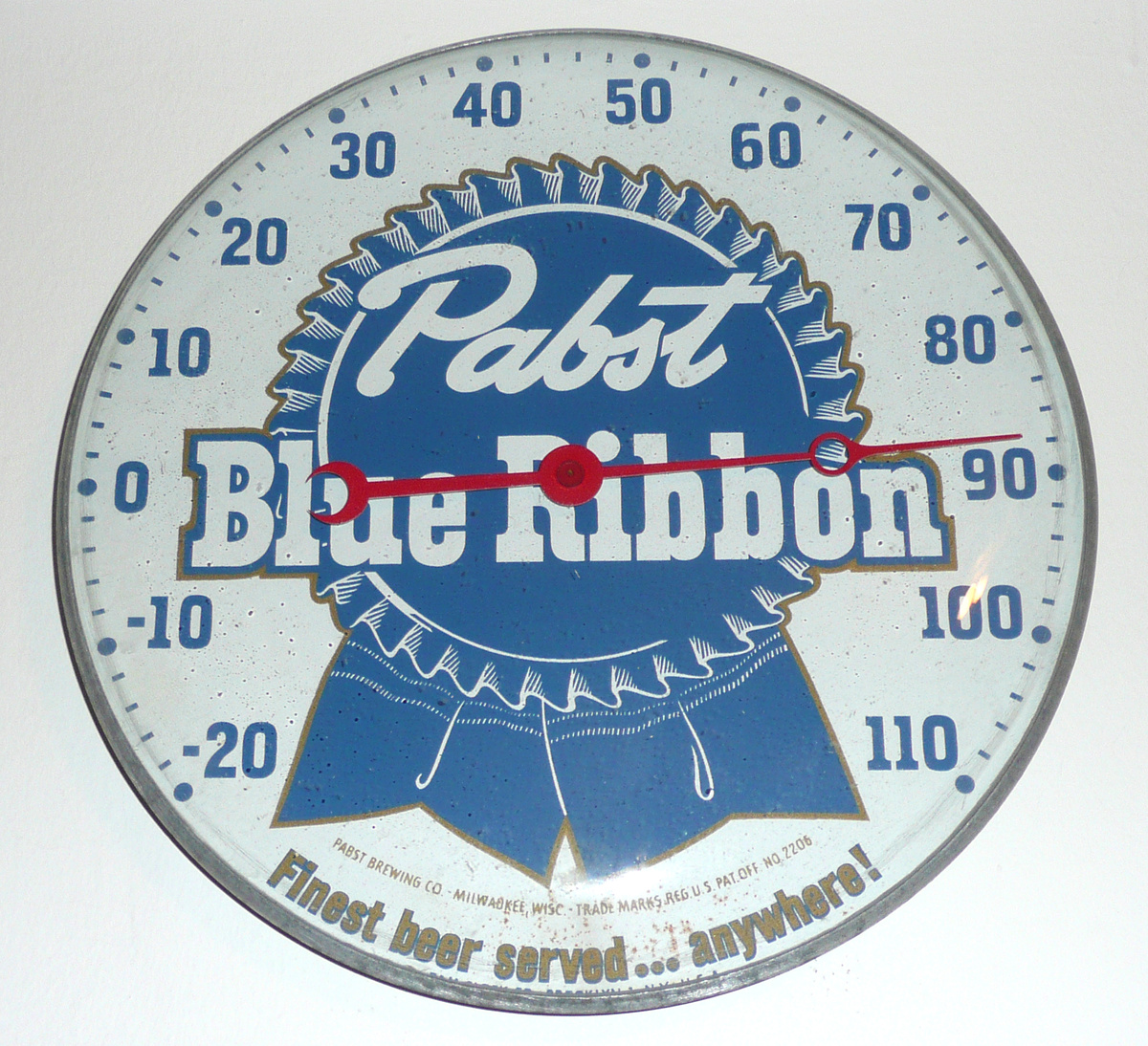 Pabst Blue Ribbon Thermometer  