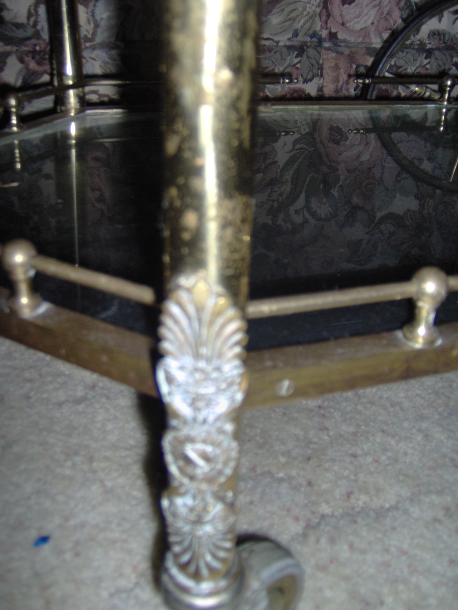 Brass Serving Cart - Furniture