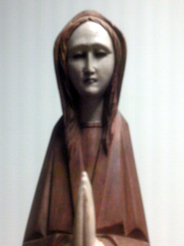  Wood Praying   Madonna?