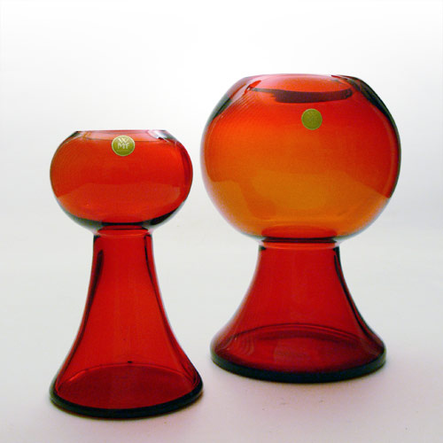 2 vases, Cari Zalloni WMF, c. 1970 - Art Glass