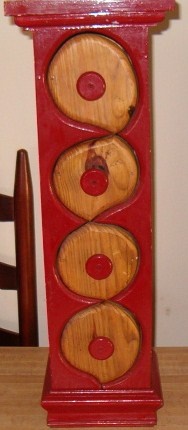 Hand Made Wood Stand. Carved Drawers 30 Years Old 