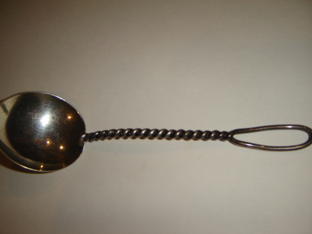 Sterling Twist Sugar Spoon
