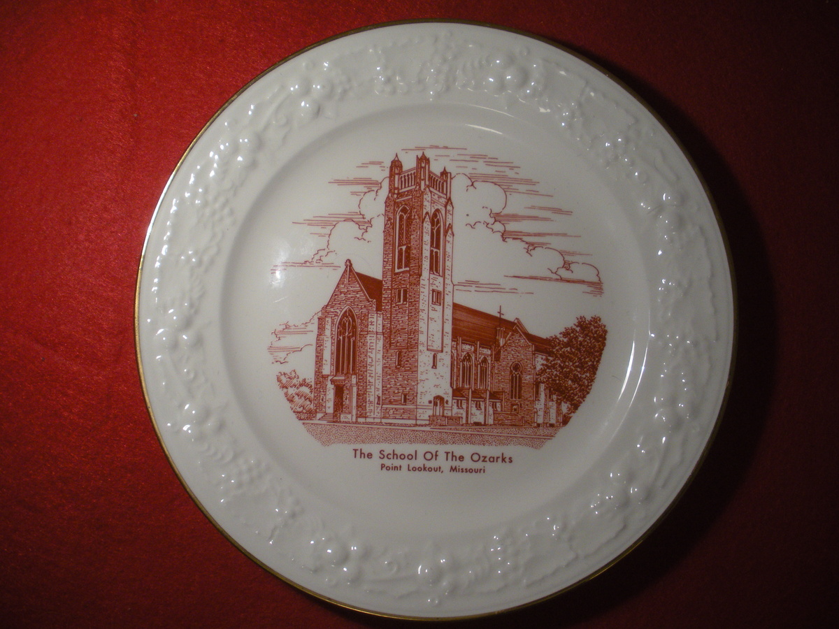 1950-1960s School of the Ozarks Plate ... College of the Ozarks today. By Homer Laughlin - Advertising