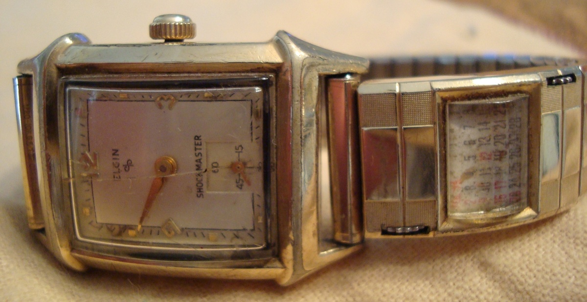 Womens Elgin Shockmaster with full month calendar