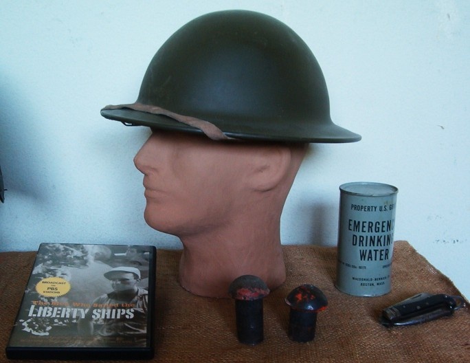 WWII B.F. McDonald Co.  steel helmet  - Military and Wartime