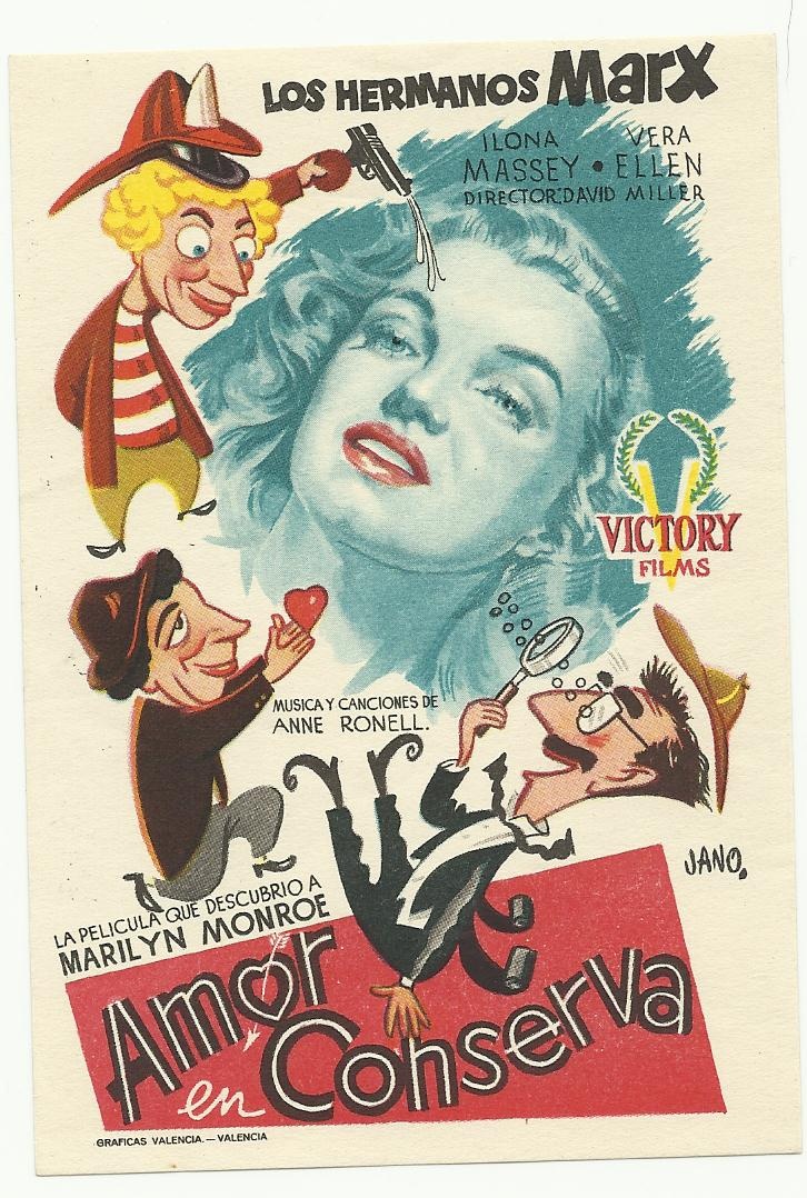 Vintage Spanish Monroe Movie Heralds - Movies