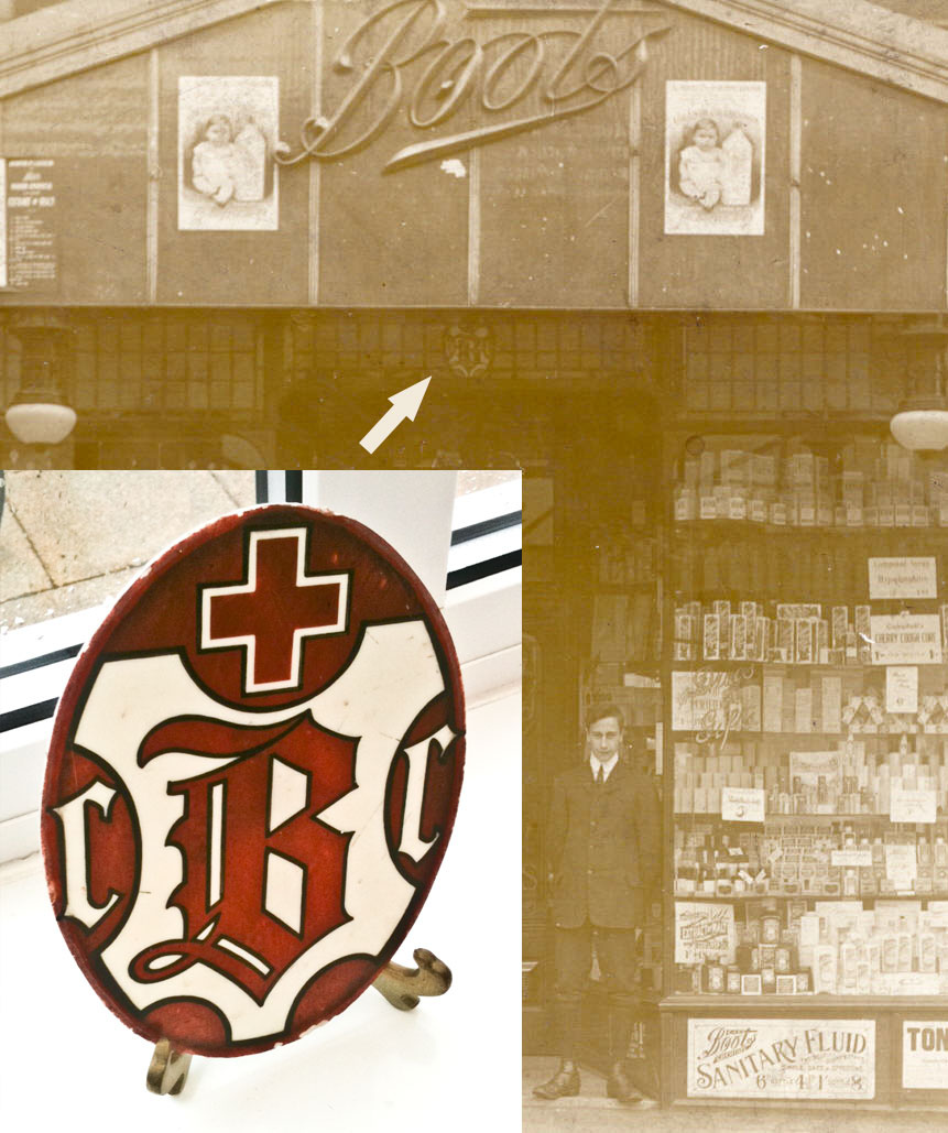 Boots the Chemists UK 1912 logo sign