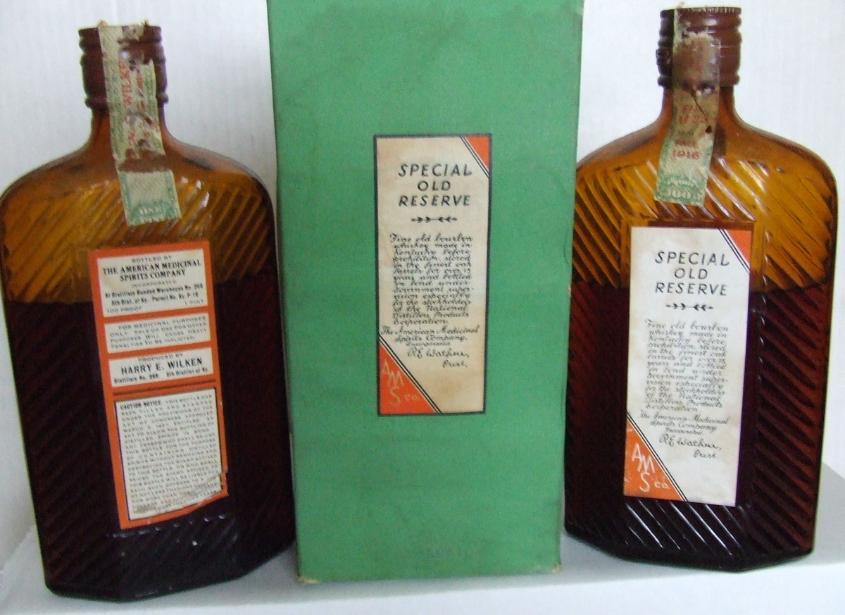 95 year old  bourbon whiskey bottles unopened
