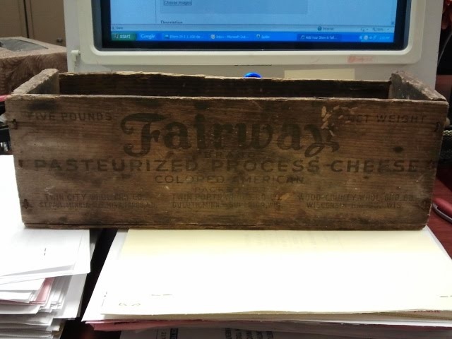 fairway brand antique cheese box