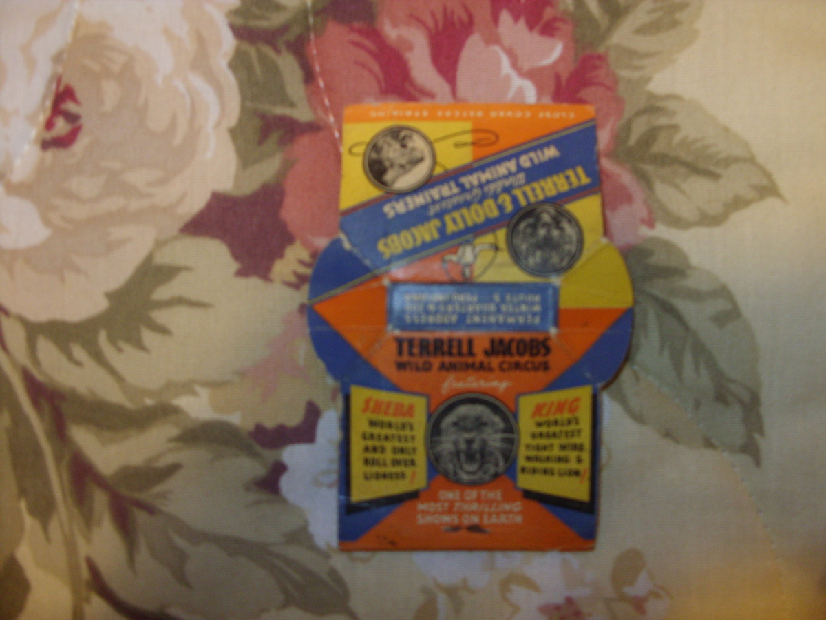 1930s terrell and dolly jacobs wild animal trainers matches