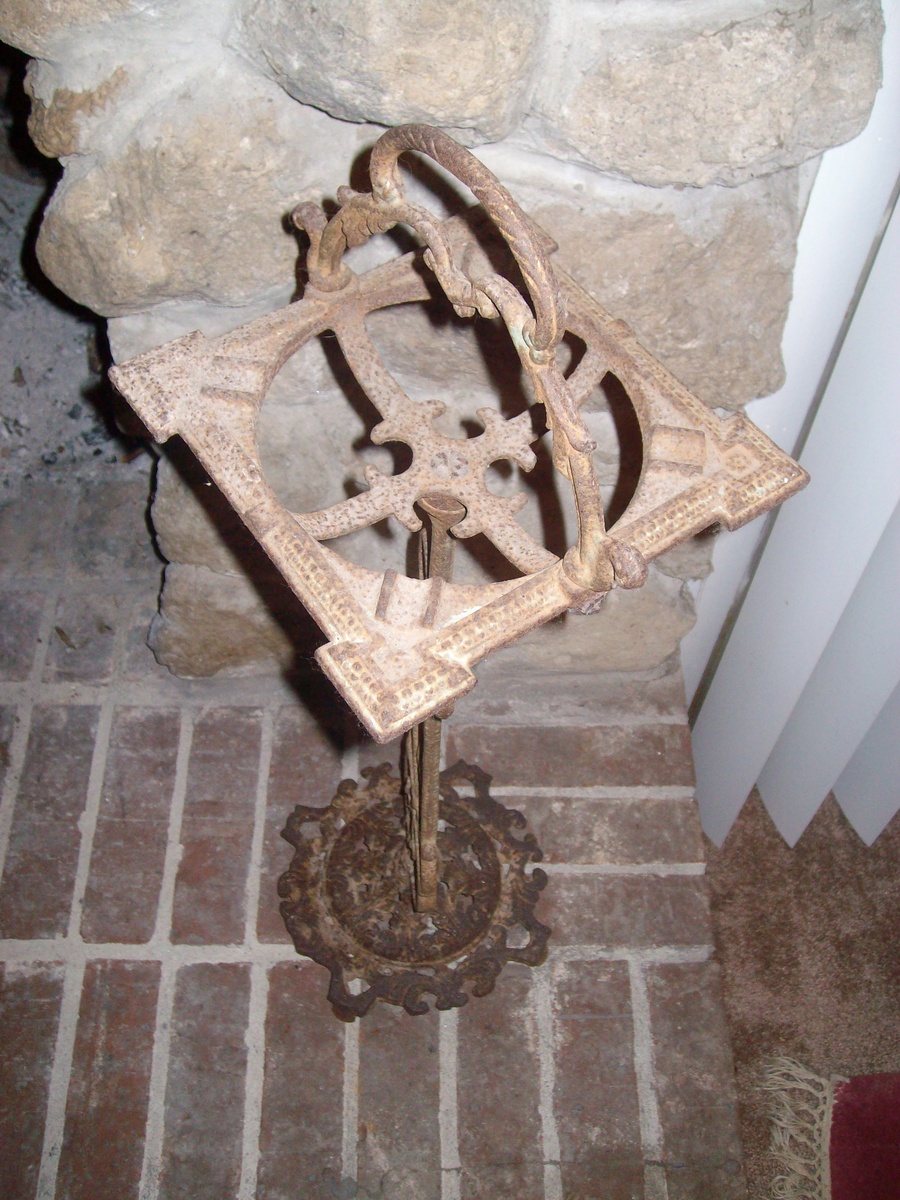 Wrought Iron Ashtray Stand - Tobacciana