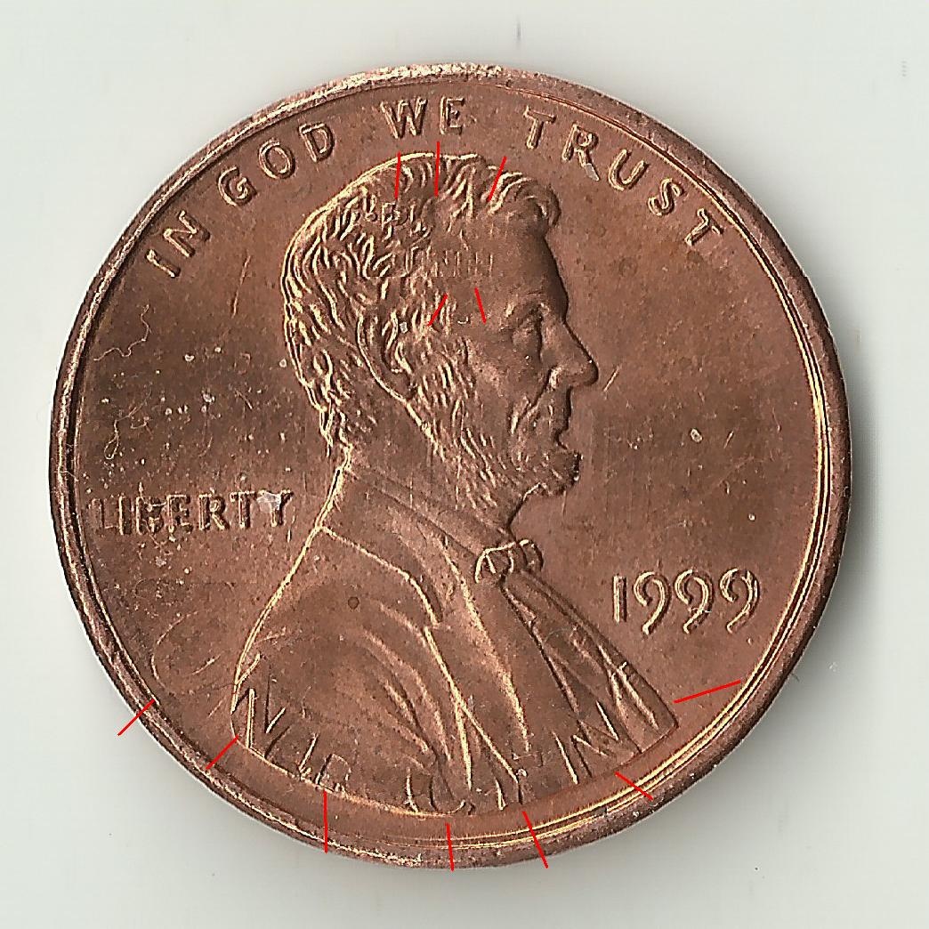 1999 lincoln error dual denomination reverse on obverse and obverse on reverse