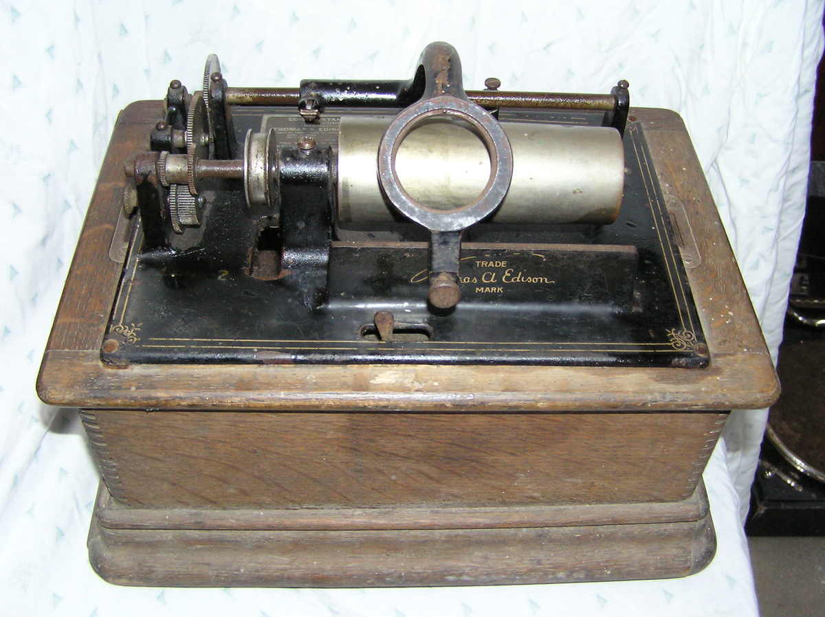 Edison model D standard phonograph. restoration - Records