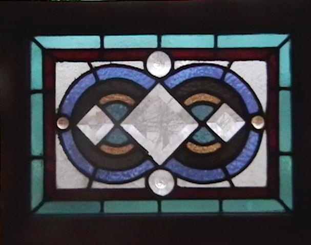 1890's Victorian Stained Glass Window
