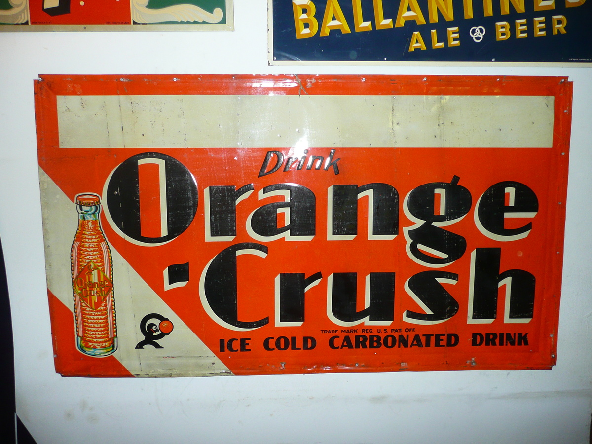 Orange Crush Soda Sign 