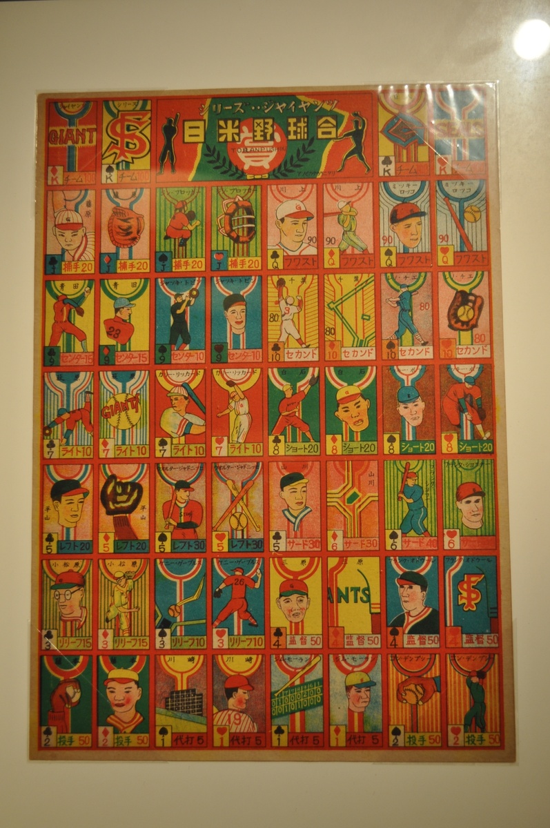 Sheet of Japanese Baseball Cards