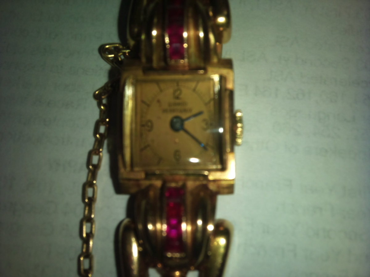 1964 Womans GIRARD PERREGAUX watch w/rubies - Wristwatches