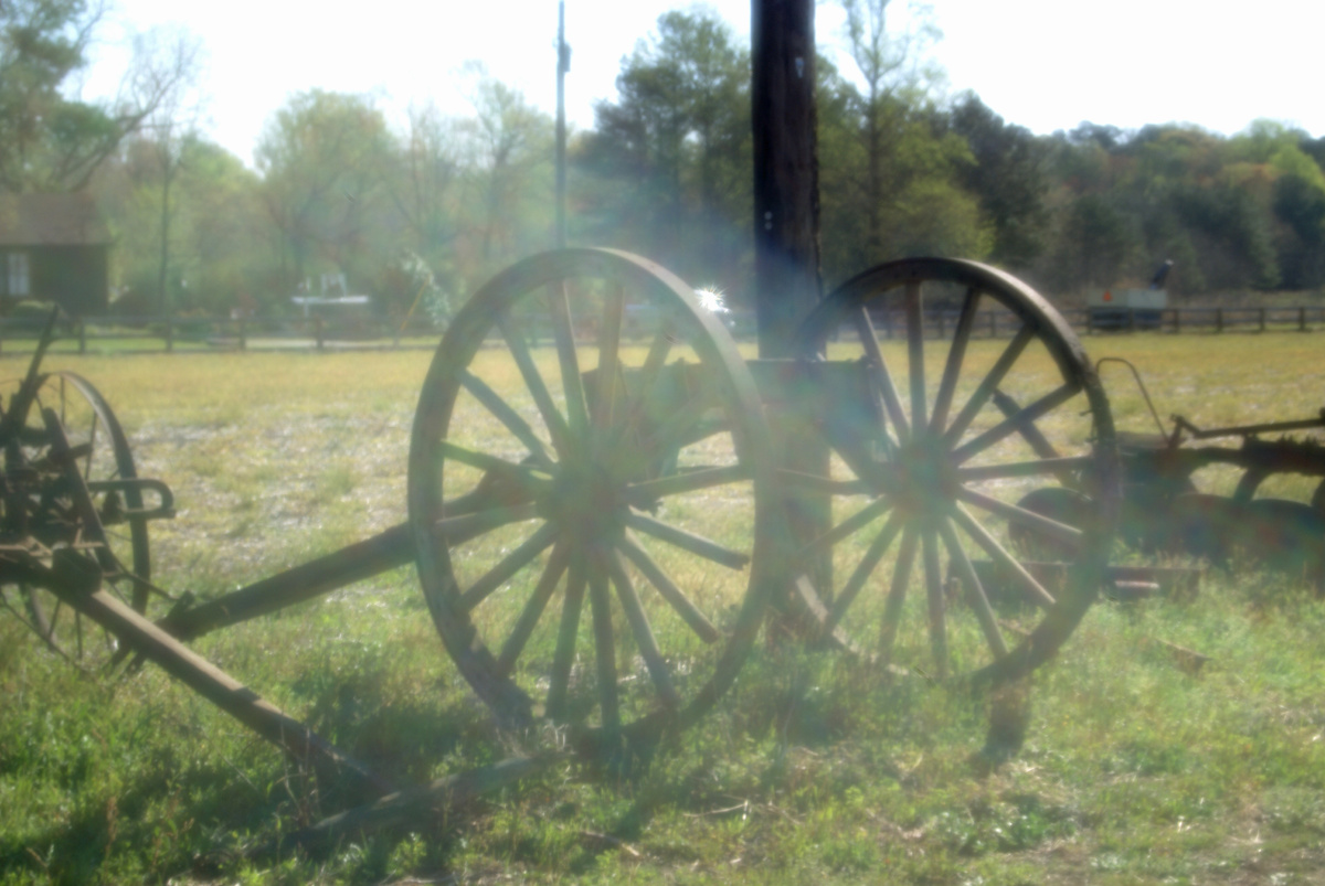 OX Log Hauler from late 1800s  Not sure if used earlier by military- Wheels show Moline Plow Co.