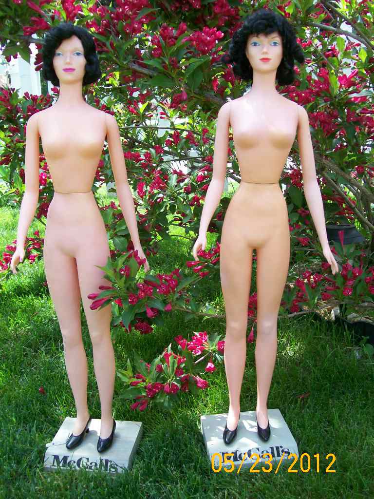 Margit Nilsen McCall  Store Counter display Mannequins 30 Inches tall  - Sewing