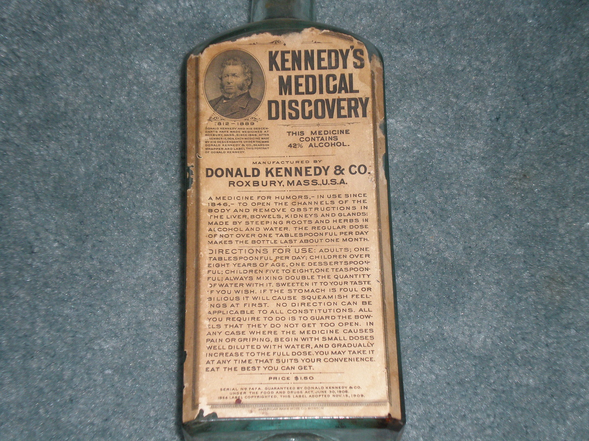 DR. KENNEDY MEDICAL DISCOVERY BOTTLE.