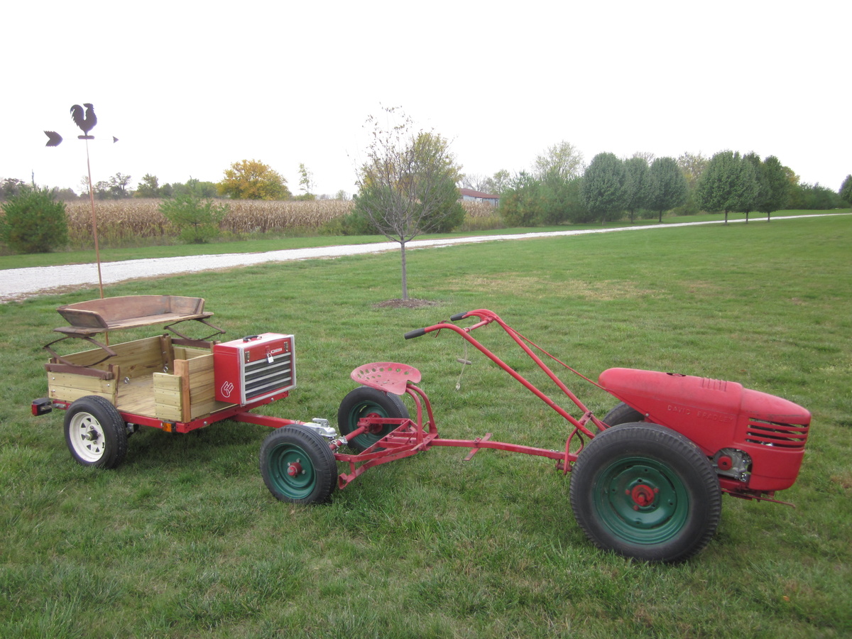 David Bradley Tractor with Sulky - Tractors