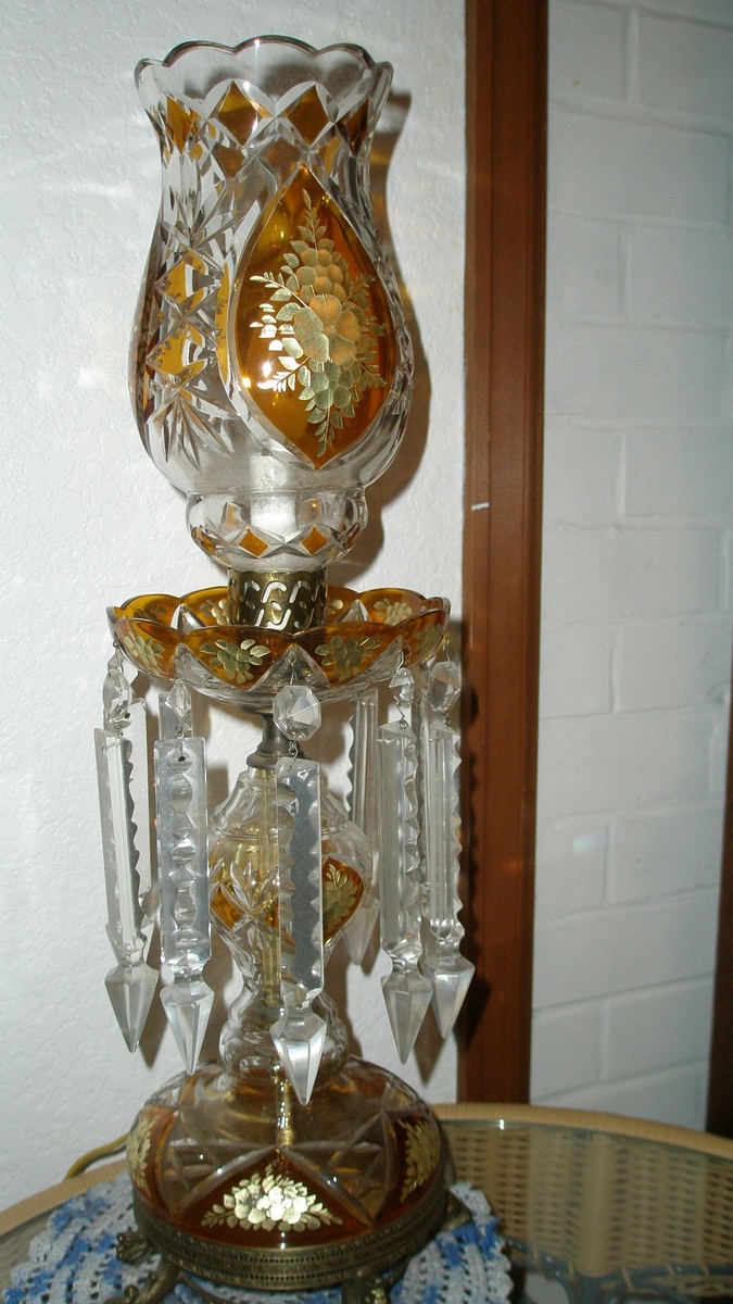 Cut Glass bedroom Table lamps