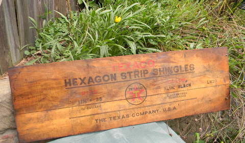 Texaco Hexagon Shingles - Petroliana