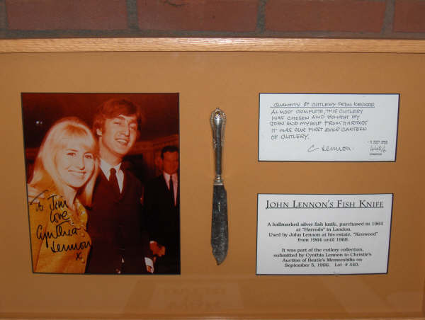 John Lennon's silverware...